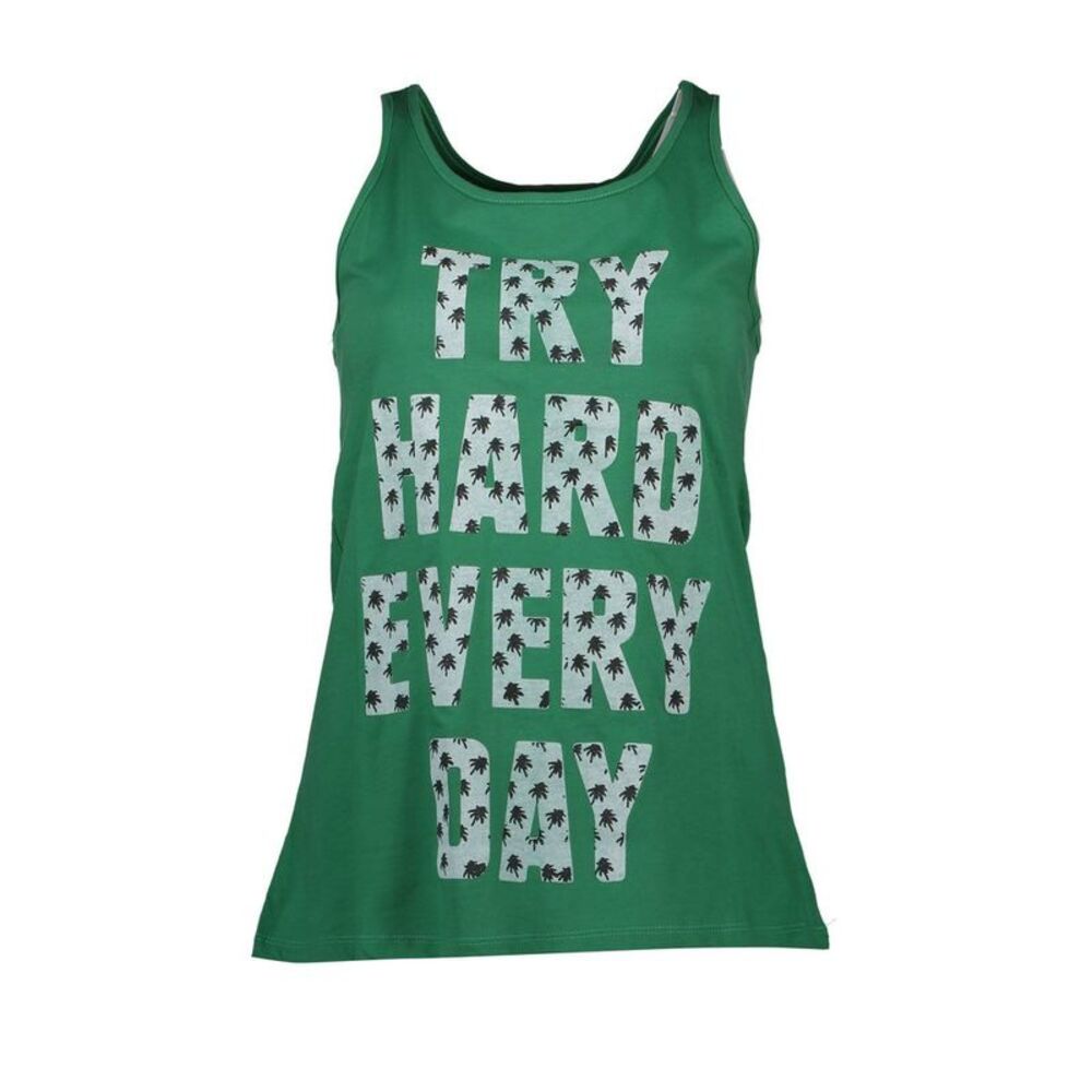 Silvian Heach Verde Cotton Women Tank Women's Top